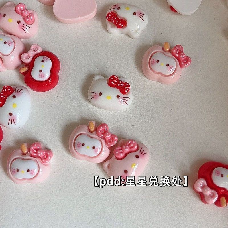 อุปกรณ์ตกแต่งครีมแบบ DIY: แอปเปิ้ล แมว โบว์ กาว ถ้วยน้ำ กิ๊บรองเท้า และดอกไม้ สำหรับงานสร้างสรรค์สามมิติ ราคา ถูกที่สุด ดีลบีเคเค แกลเลอรีภาพที่ 8