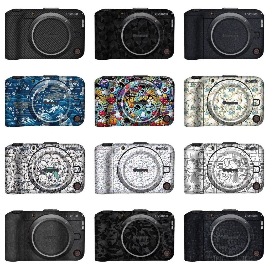 เดิน Donkey เหมาะสําหรับกล้อง Canon EOS r50V รวมทุกอย่างฟิล์มป้องกันลายพราง eos r50V สติกเกอร์