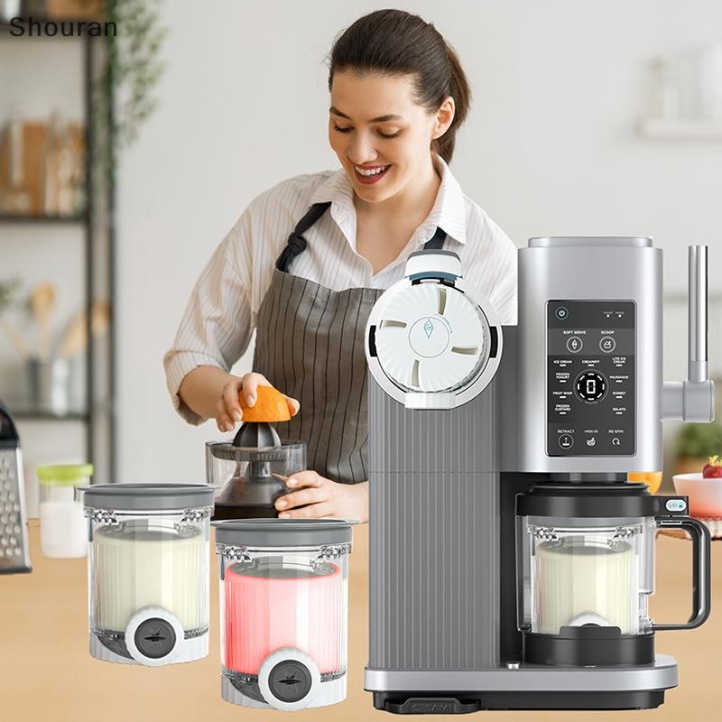 (niangben888) Pints And Lis For Ninja Swirl NC700 Series Ice Cream & Soft Serve Makers, เครื่องล้างจ