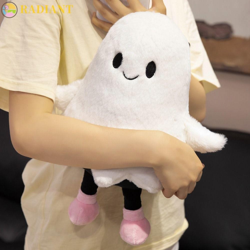 RADIANTF ตุ๊กตาผีน้อย, จําลองปุยการ์ตูน Ghost ตุ๊กตาของเล่น, ตกแต่งฮาโลวีน Interactive Handmade Collection Holloween Ghost หมอนตกแต่งบ้าน