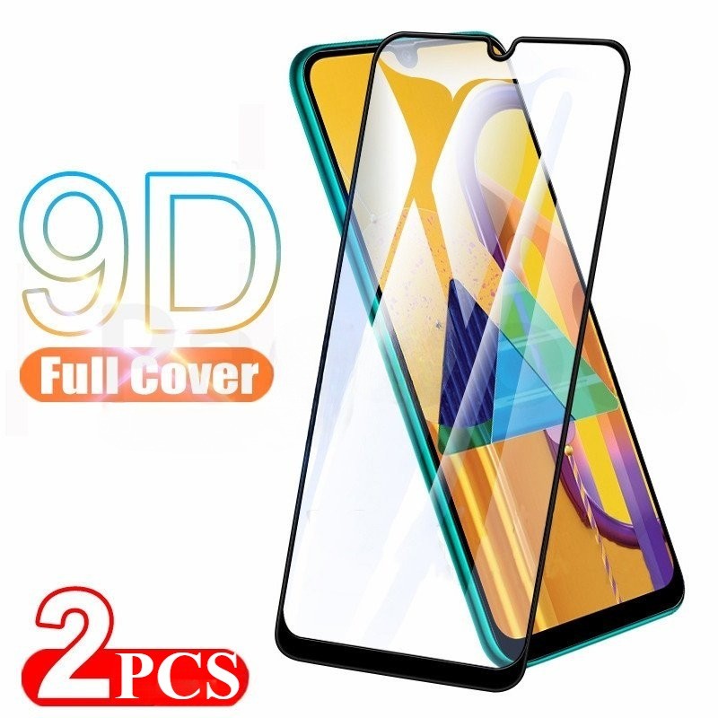 2PCS Clear HD ฟิล์มแก้วสําหรับ Vivo Y54s Y53s Y52t Y52s Y52 5G 4G t1 ขอบสีดําป้องกันหน้าจอสําหรับ vi