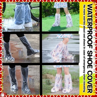 ถุงคลุมรองเท้าเด็ก 🧸 กันน้ำ กันโคลน 💧 ใส่แล้วเดินเล่นสนุก แม้อากาศฝนตก 🌧️ ซักได้ บิดน้ำได้ 🧼A00154