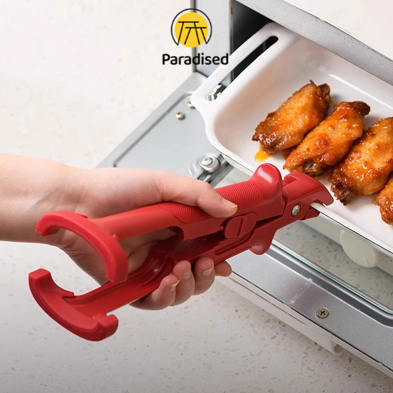 PAคลิปหนีบจานร้อน 2-in-1 กันลื่น คลิปหนีบจานชามสำหรับใช้ในครัวแบบ 2-in-1