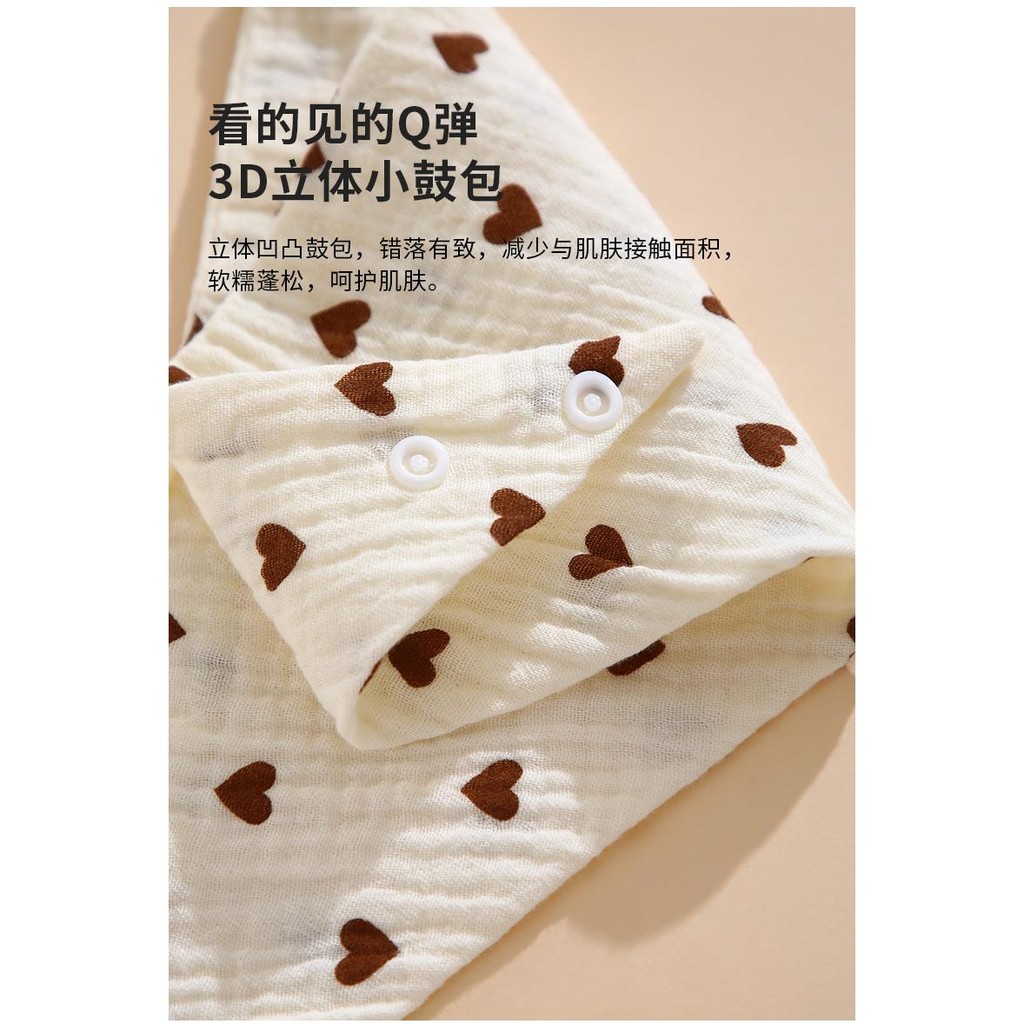 ผ้ากันเปื้อนเด็ก 100% ผ้า(Cotton) - ผ้ากันเปื้อนสามเหลี่ยมสำหรับทารก ไซส์แรกเกิด - ดีไซน์การ์ตูนน่ารัก สำหรับทารกและเด็กเล็ก - รูปที่ 7