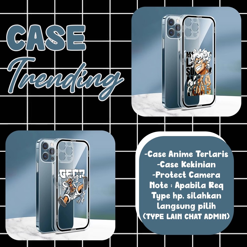 ALL TYPE CASE CLEAR ONE PEACE 5 MOTIF สําหรับ VIVO V27 5G V23 5G V23E V20 V29/S17 Y81 V20 SE Y29 5G/