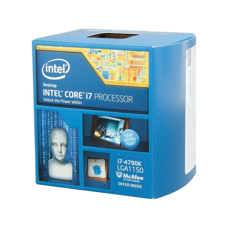 Intel Core i7-4790K 4x4.0GHz 8MB Quad-Core LGA 1150 โปรเซสเซอร์ CPU ใหม่ในกล่อง