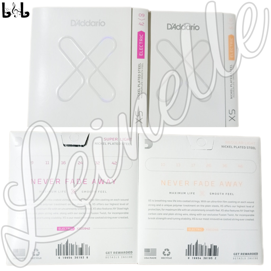 D'ADDARIO สายกีต้าร์เคลือบนิกเกิล DAddario XS ของแท้