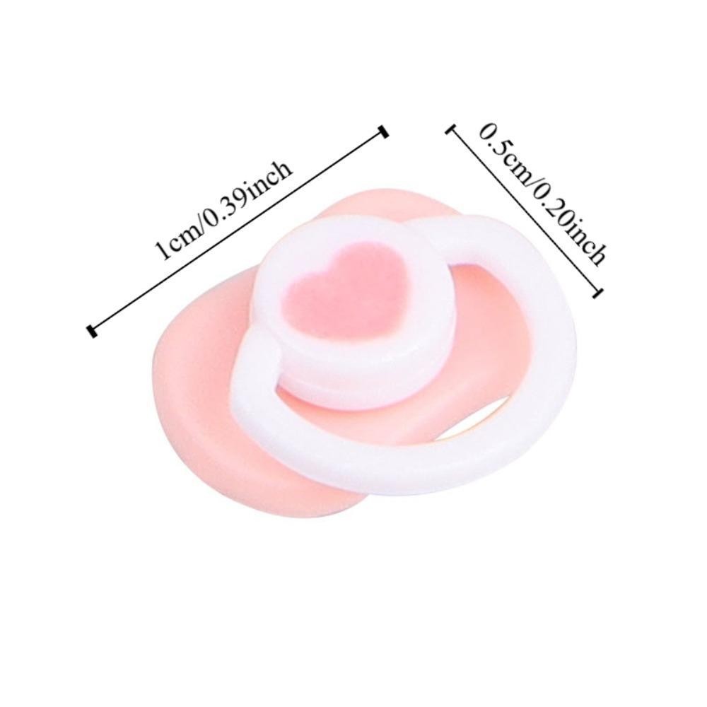 Adamesuo 4 ชิ้น Mini ตุ๊กตา Pacifier, Pacifier รุ่นสีชมพู/สีฟ้าตุ๊กตา BJD Dummy Pacifier, ของเล่น Pacifier อุปกรณ์เสริม Miniature พลาสติกน่ารักตุ๊กตา Pacifier อุปกรณ์เสริมตุ๊กตาอุปกรณ์เสริม ราคา ถูกที่สุด ดีลบีเคเค แกลเลอรีภาพที่ 2