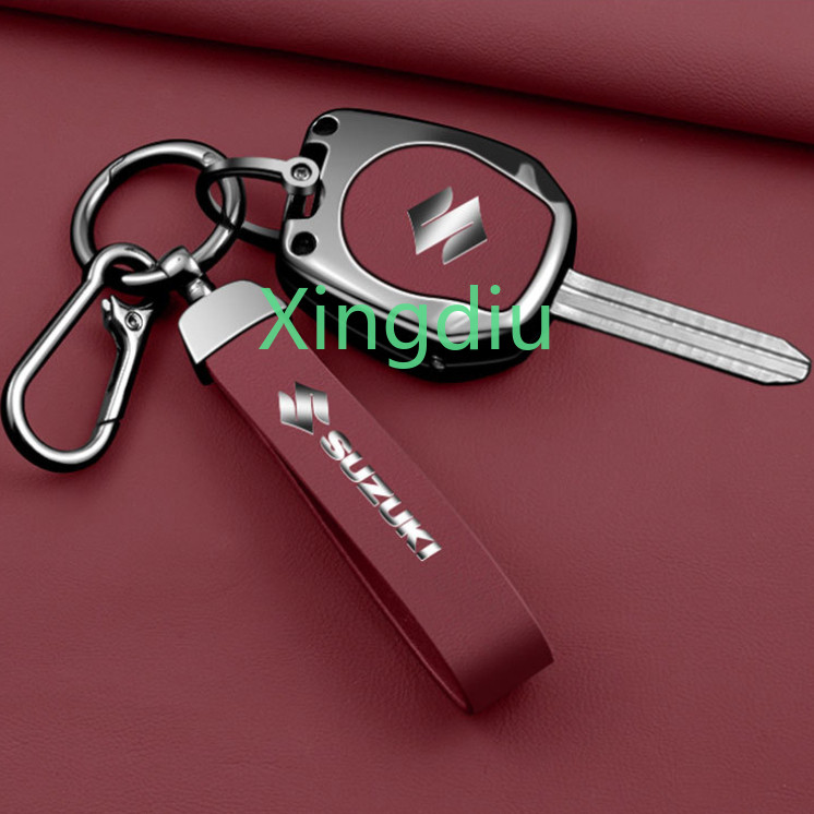XD SUZUKI Leather Car Key Case เหมาะสําหรับ Suzuki Swift/Ertiga/Ciaz/Jimny/APV/Celerio/DZire/S-Press