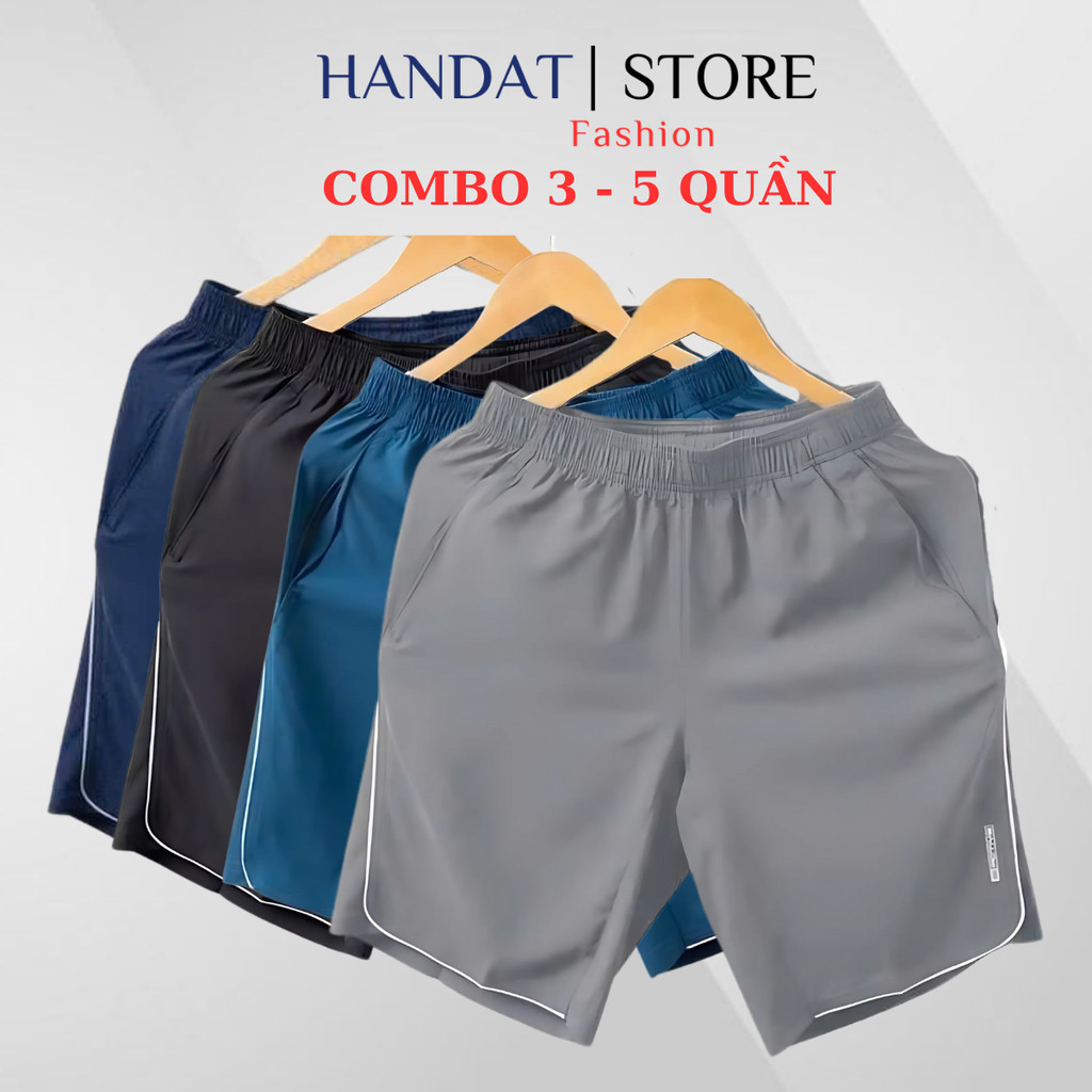 Combo 3-4-5 กางเกงขาสั้นผู้ชาย Wind เท่ เรียบ อ่อนเยาว์ สบาย สําหรับการเคลื่อนไหว QL001