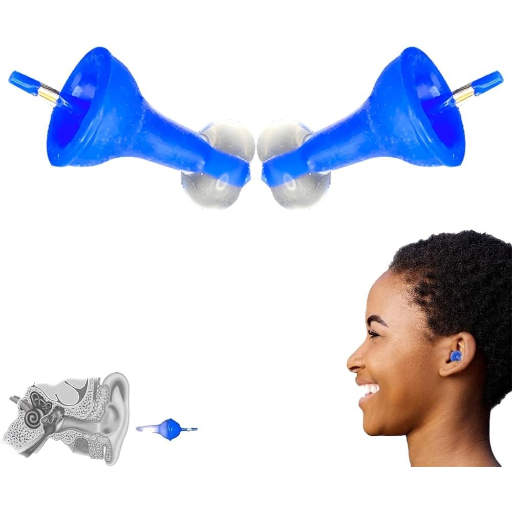 Innovative Inflatable Earplugs, Ultra-Comfy Reusable Noise-Reducing Earplugs, Super Soft Silicone Ea