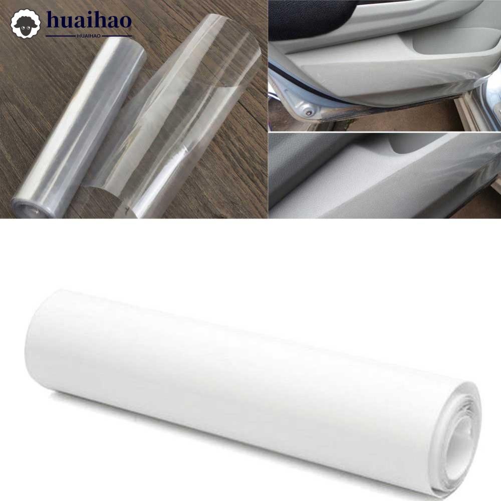 HUAIHAO 118" x 6 "Clear Car Door Sill Edge Anti Scratch สีป้องกันไวนิลฟิล์มแผ่น O3Q6