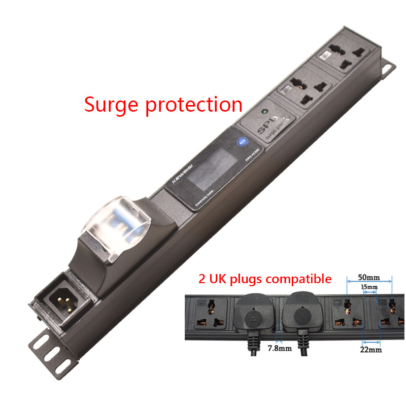 หน่วยจ่ายไฟ PDU เครื่องวัดจอแสดงผลดิจิตอลพร้อมสวิตช์อากาศ 16A ,การป้องกันความเสี่ยง,อินเทอร์เฟซ C14