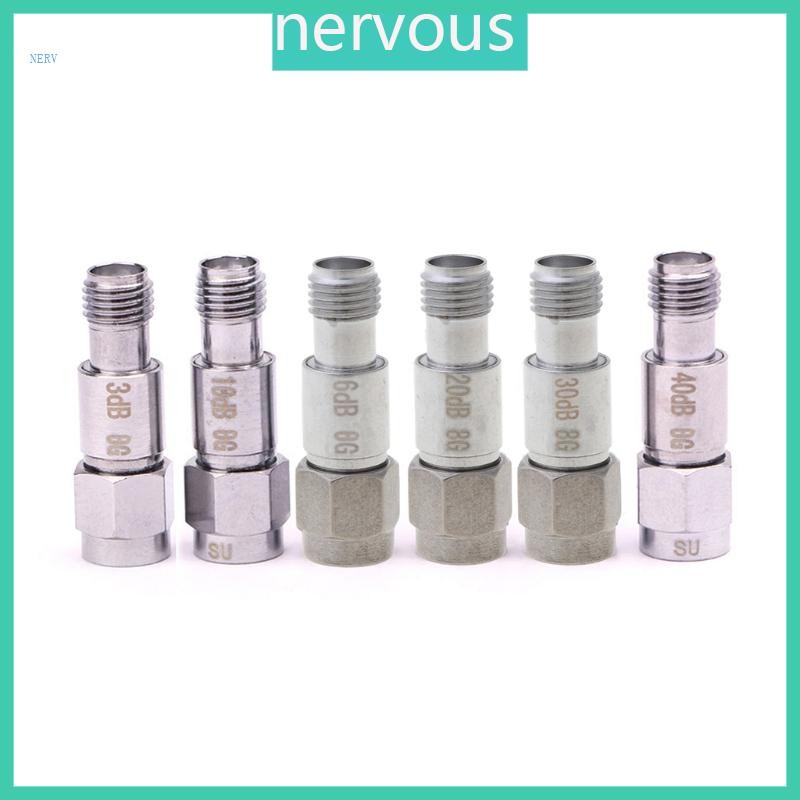 NERV SMA Coaxial คงที่ Attenuator 40DB 30DB 20DB 10DB 6DB 3DB DC-6 GHz 2W Coaxial