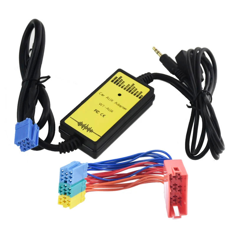 QX เครื่องเสียงรถยนต์ USB AUX อะแดปเตอร์ 3.5 มม.AUX CD Changer สําหรับ Audi 8Pin A2 A4 A6 S4 A8 A8 A