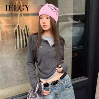 เสื้อยืดแขนยาวผู้หญิง สไตล์สลิมฟิต คอด.Round Neck