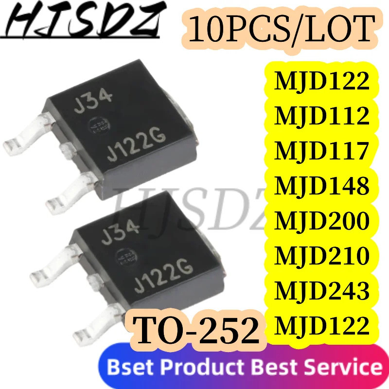 1-5PCS Mjd112 Mjd117 Mjd122 Mjd127 Mjd148 Mjd200 Mjd210 Mjd243 To252 Field-effect ทรานซิสเตอร์