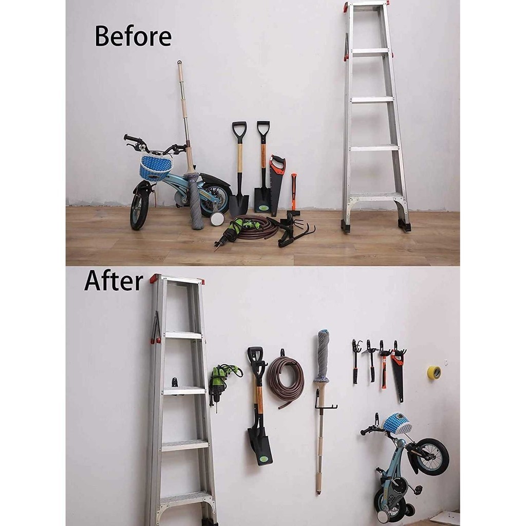 GANTUNGAN 1CLICK2BUY MCIRON ตะขอแขวนติดผนัง Wall Mount Organizer Heavy Duty - MC003