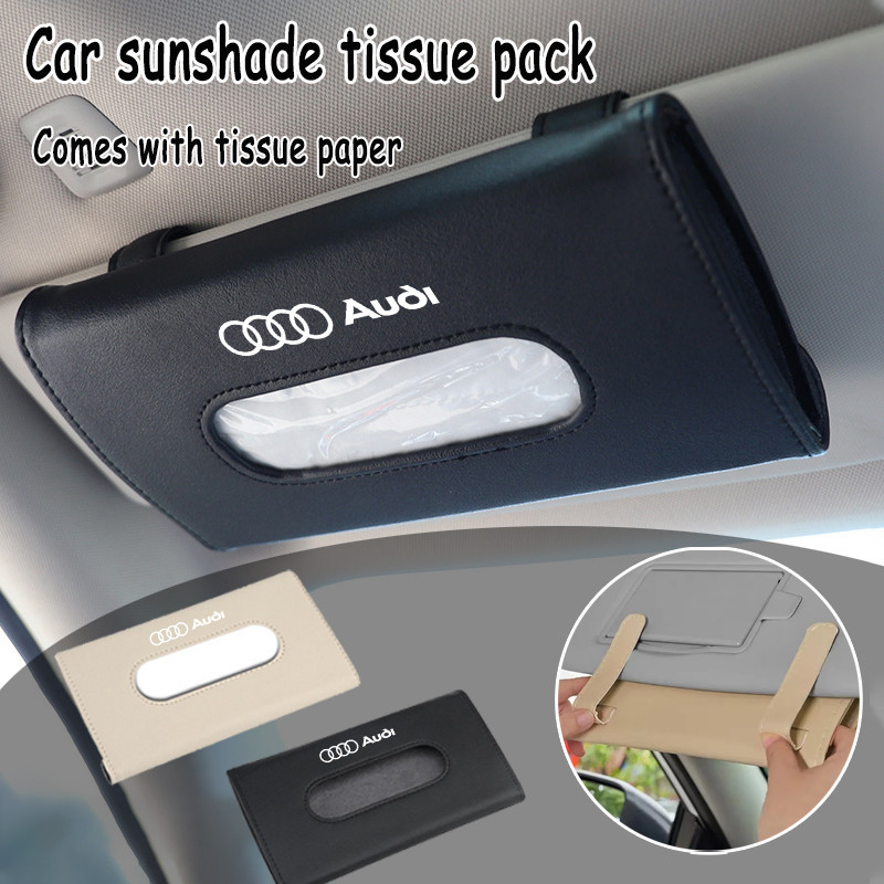 Audi รถติดตั้งกล่องกระดาษทิชชูรถที่นั่งกลับติดตั้งกล่องกระดาษทิชชูภายในรถถุงกระดาษทิชชูสําหรับ Audi 