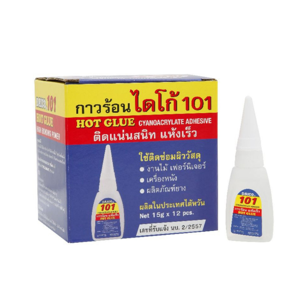 Daico กาวร้อนไดโก้ 101 และกาวร้อนไดโก้ 503 (12ชิ้น/กล่อง)