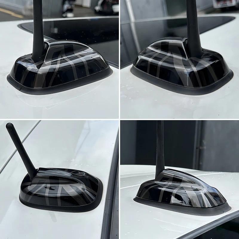 สําหรับ MINI Cooper S JCW F55 F56 F66 F65 รถภายนอก Trim เสาอากาศตกแต่งสติกเกอร์รถ-Styling อุปกรณ์เสร