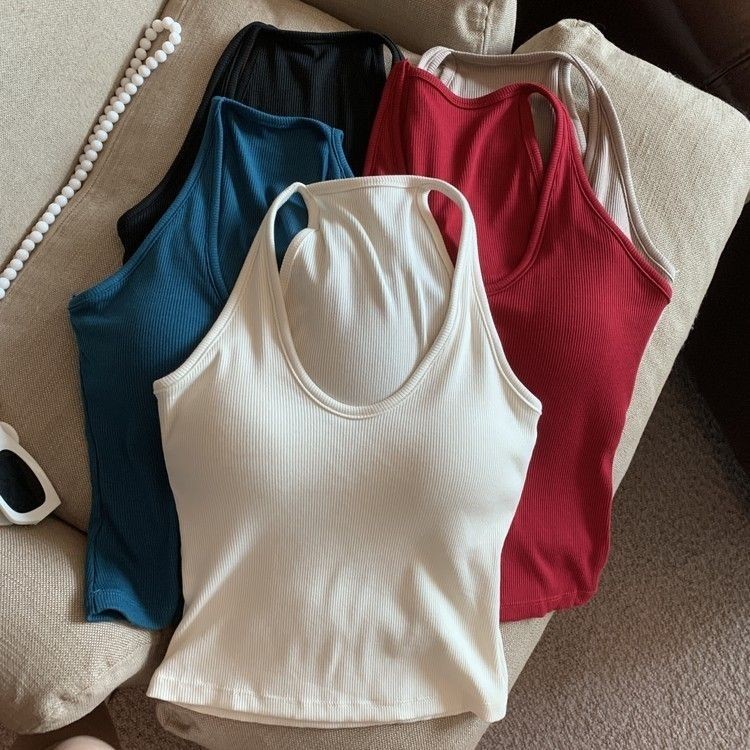 新品现货吊带背心女裹胸带胸垫外穿感露背百搭显瘦内搭美背抹胸上衣liuyanhong111th20250814