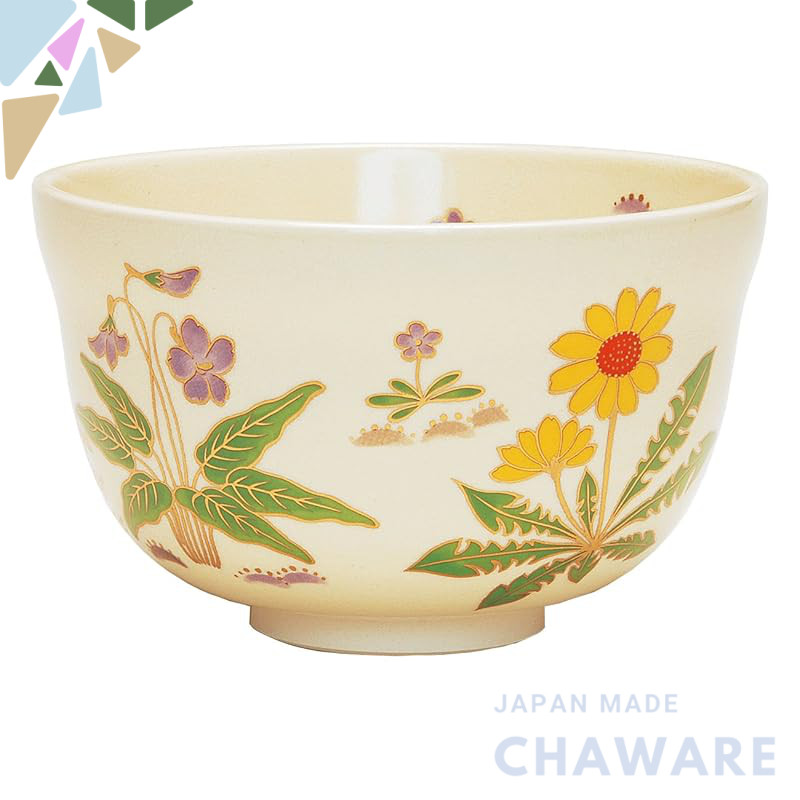 【made in japan】
Miyachi Eikou Matcha Bowl in White, Size: Diameter 12.4cm x Height 7.8cm, Kinki Haru