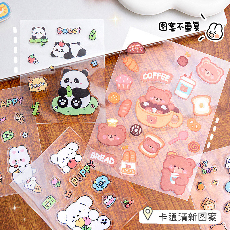 Hand Account Stickers Student Cute Decoration Waterproof Stickers Handwork Stickers Gift Stickers Re