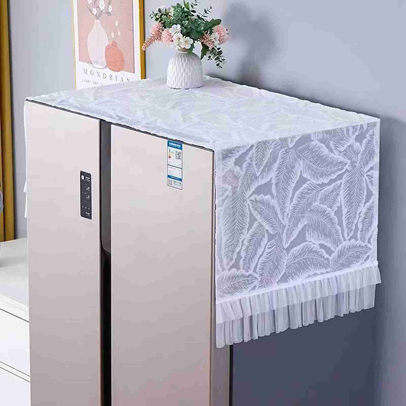 50*130เซนติเมตรตู้เย็นฝุ่นปกสองประตูยุโรปลูกไม้ผ้าปกฝาครอบป้องกันไมโครเวฟเครื่องซักผ้าประตูเดียวปก - รูปที่ 5