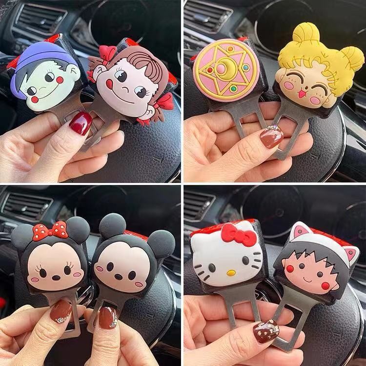 คลิปล็อคเข็มขัดนิรภัยในรถยนต์-อะแดปเตอร์ขยายหัวเข็มขัดนิรภัย,ขั้วต่อสลักป้องกันเด็กสากลสําหรับรถยนต์/รถบรรทุก/SUVs, อุปกรณ์ป้องกันการรั