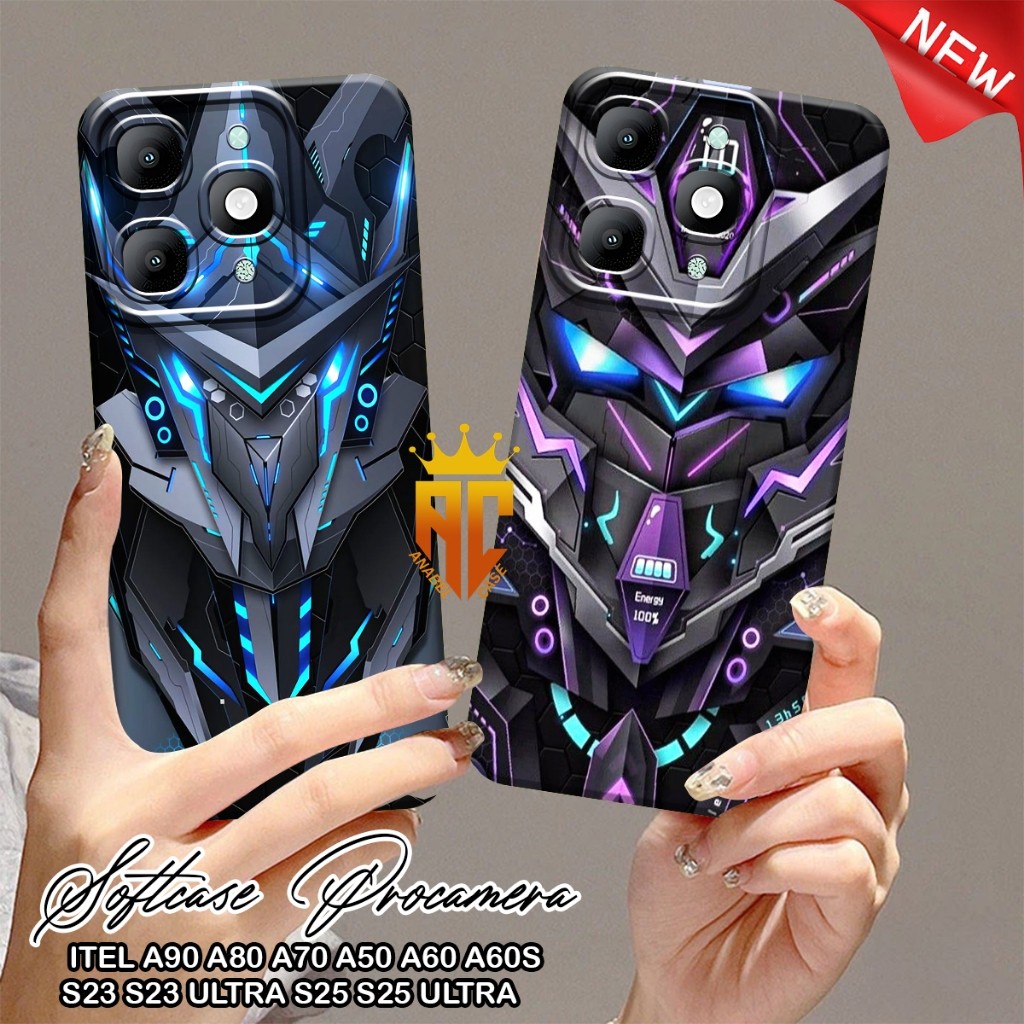 CASE ITEL A90 A80 A70 A50 A60 A60S S23 S23 ULTRA S25 S25 ULTRA. Fashion Robot Motif Case - Cool Case