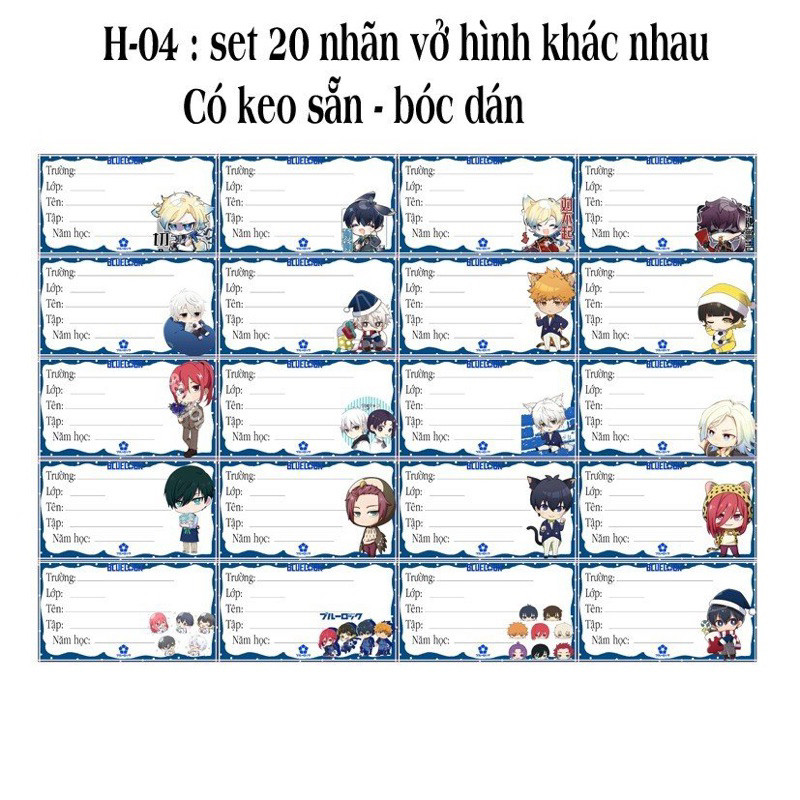 Blue lock isagi yoichi bachira meguru ป้ายโน้ตบุ๊ค 100 ป้ายที่แตกต่างกัน/สีฟ้าล็อค isagi yoichi bach