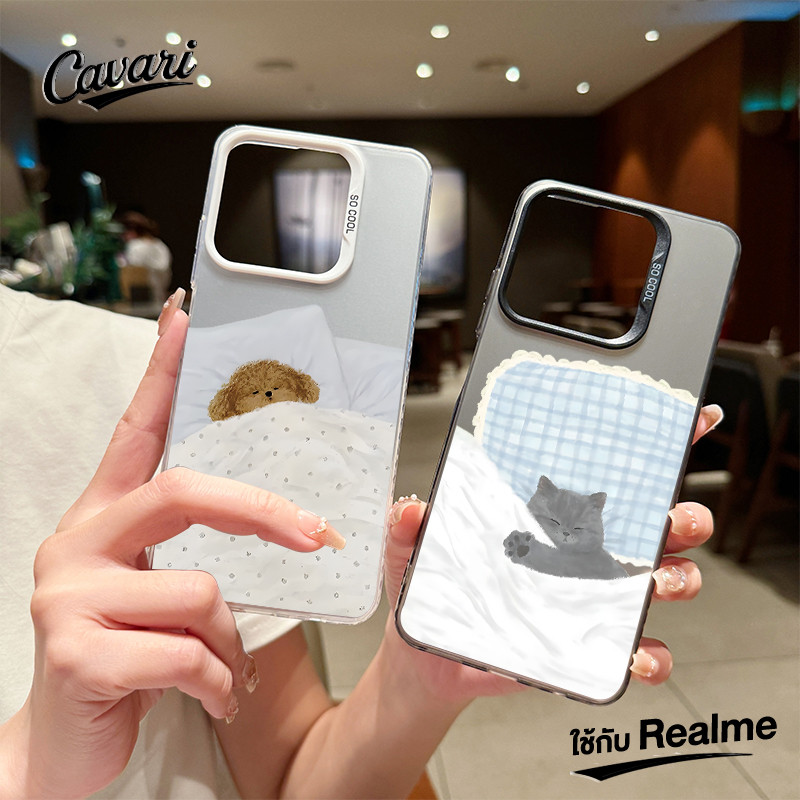 เคสโทรศัพท์ Realme C53 C35 C20 C30 C55 C12 C11 C51 C21 6i 5 8i 7i C15 C67 C25 C25Y สัตว์เลี้ยงนอนหลับ โทรศัพท์ จัดส่งจาก