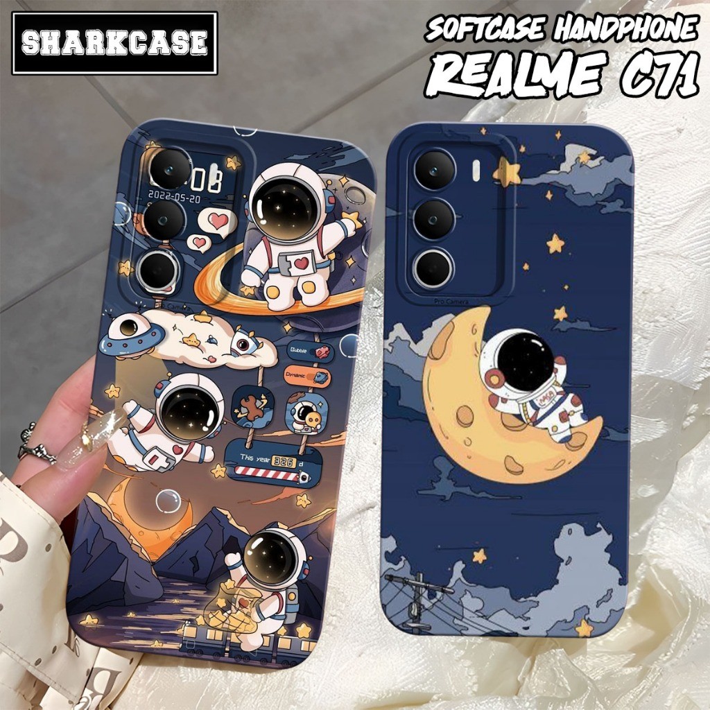Case Realme C71 4G 2025 / Realme C75 / Realme C75X - Cool Contemporary Astronauts Motif - Softcase R
