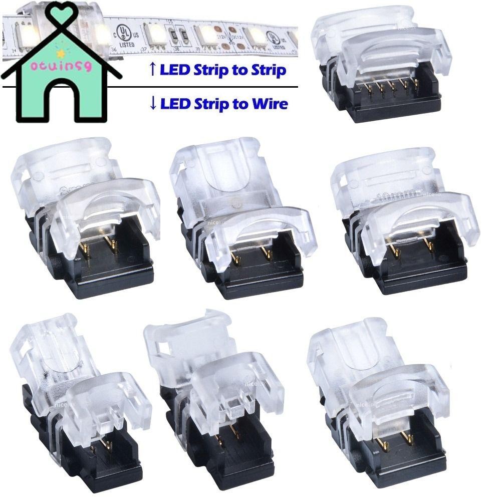 OTUINSG LED Strips Connector 4pin 5pin 6pin 2pin 3pin Terminal Splice การเชื่อมต่อสายไฟ
