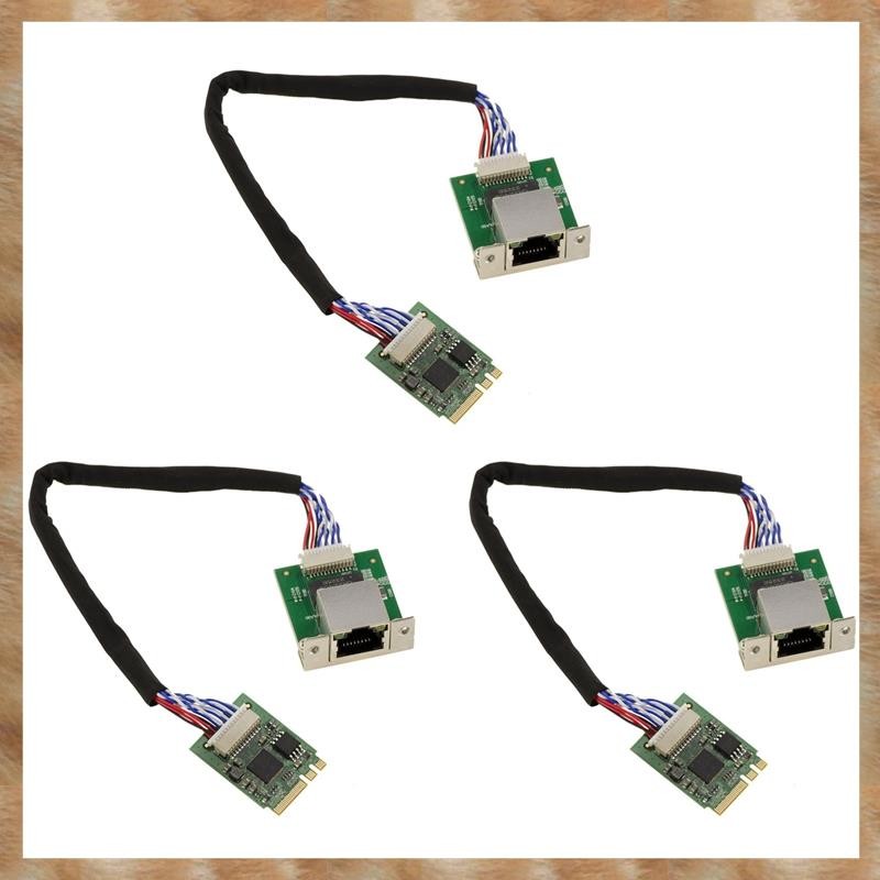 [KYG] 3X INFORMATIQUE M2 M.2 NGFF EC Key 2.5 Gigabit RJ45 LAN Ethernet 10 100 1000 1G 2.5G. พร้อมชิป