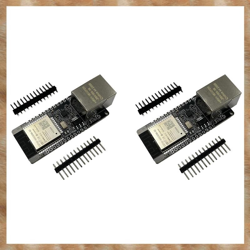 [KYG] 2X WT32-ETH01 ESP32 โมดูลไร้สายเครือข่ายพอร์ตอนุกรม + WiFi Combo Gateway โมดูล
