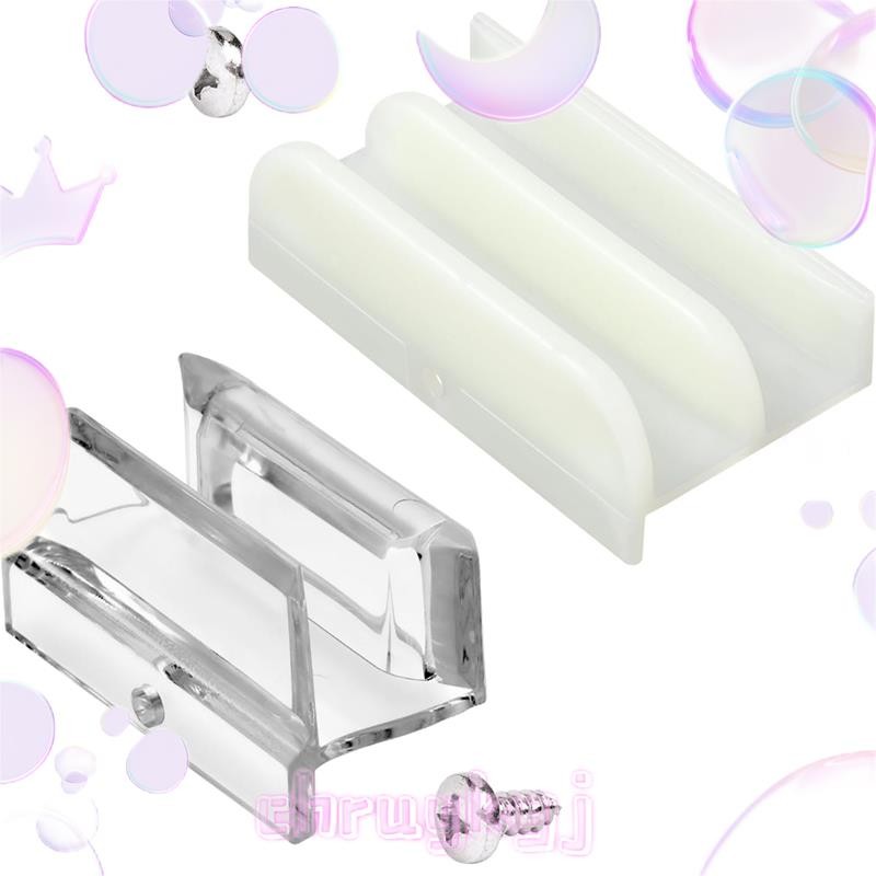 M6219 เลื่อนประตูห้องอาบน้ําด้านล่างท่องเที่ยวสําหรับประตูบานเลื่อนประตูเหมาะกับ 1/2in & 3/8in กระจก