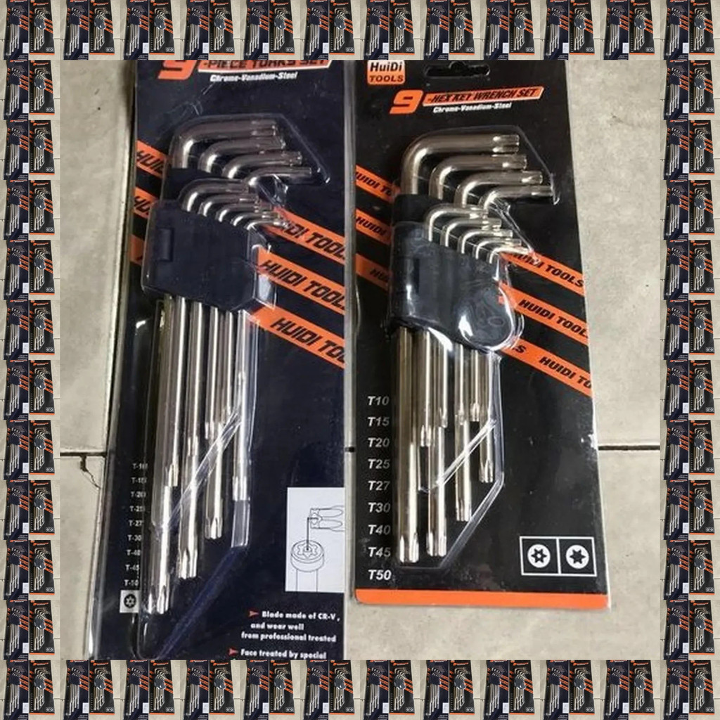 9PCS SHORT STAR L-WRENCH 9 ชิ้น - SHORT STAR L-WRENCH