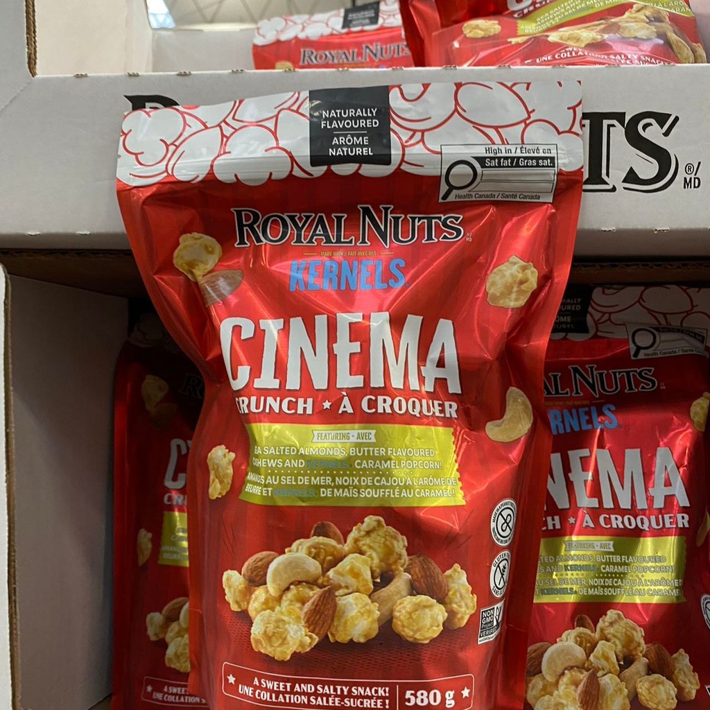 Canadi Direct Mail Royal Nuts ถั่วผสมอัลมอนด์เม็ดมะม่วงหิมพานต์ป๊อปคอร์น 580g09-19