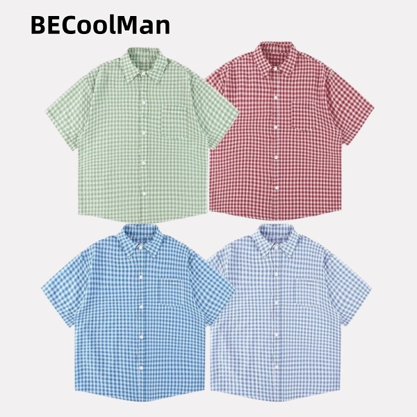 💥BECoolMan💥เสื้อยืดสั้นแขน สไตล์ซีน  สวยงาม หลากสี  ผู้ชายและผู้หญิง สไตล์มินิมอล