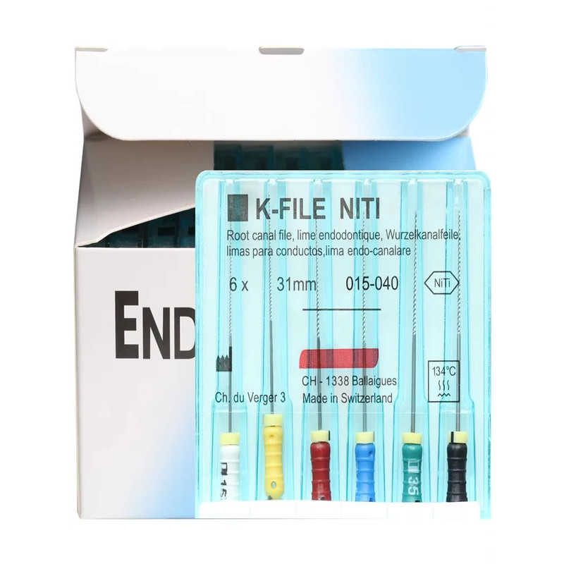 30 ชิ้น/5 กล่อง 21/25 มม.ทันตกรรม K FILE NiTi ยืดหยุ่น Endo Root Canal K ไฟล์ใช้ Endodontic นิกเกิลไ