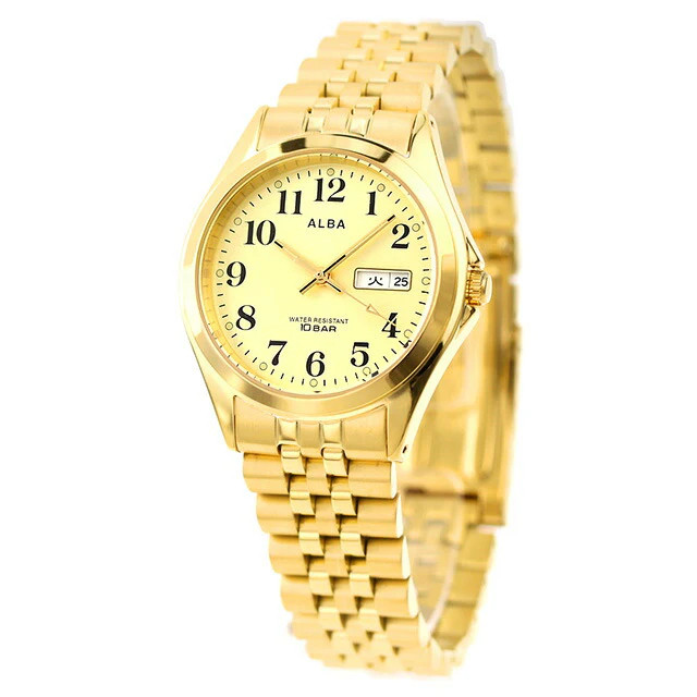 JDM WATCH ★ Seiko Watch ALBA Standard Quartz AQGK469 Men's Champagne Gold《L》
