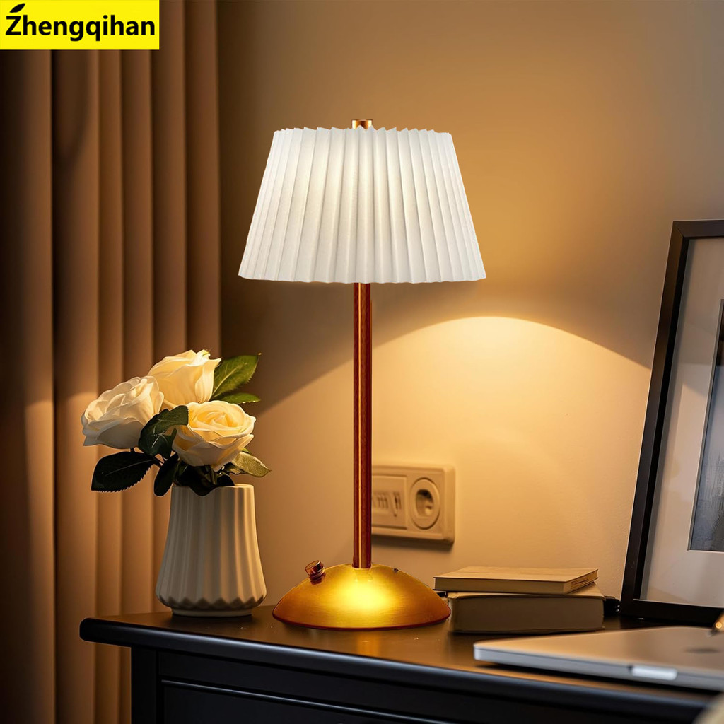 โคมไฟตั้งโต๊ะ LED Wireless Touch Night Light โคมไฟตั้งโต๊ะแบบชาร์จไฟได้สําหรับร้านอาหารตกแต่งห้องนอน Light