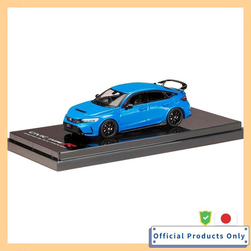 Hobby Japan HJ64 1/64 Honda Civic Type R FL5 Racing Black Package 2025 Racing Blue Pearl Finished Pr