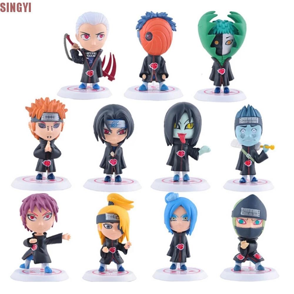 SINGYI Naruto รูป Tobi Pein Sasuke Madara 11 ชิ้น Akatsuki Action อะนิเมะของเล่น