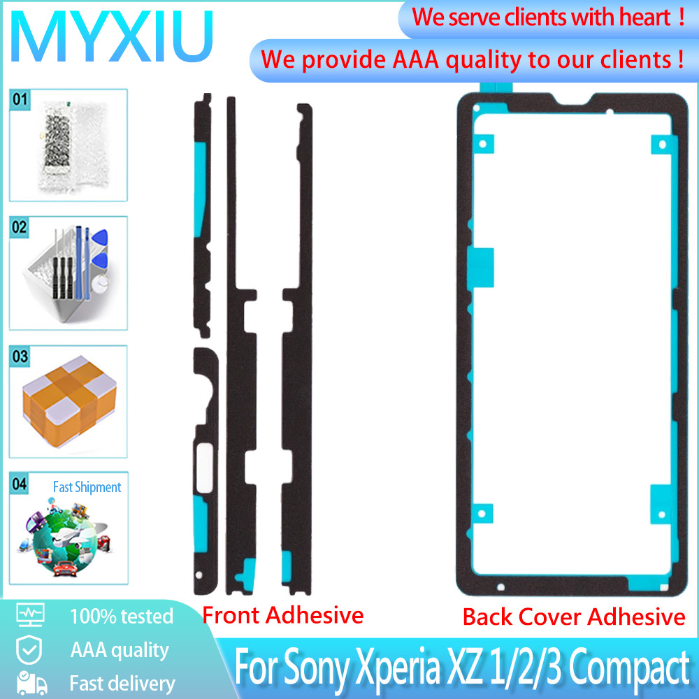 Original LCD ด้านหลังแบตเตอรี่กาวสําหรับ Sony Xperia XZ XZ1 XZ2 XZ3 Xperia XZ1 2 3 หน้าจอขนาดกะทัดรั