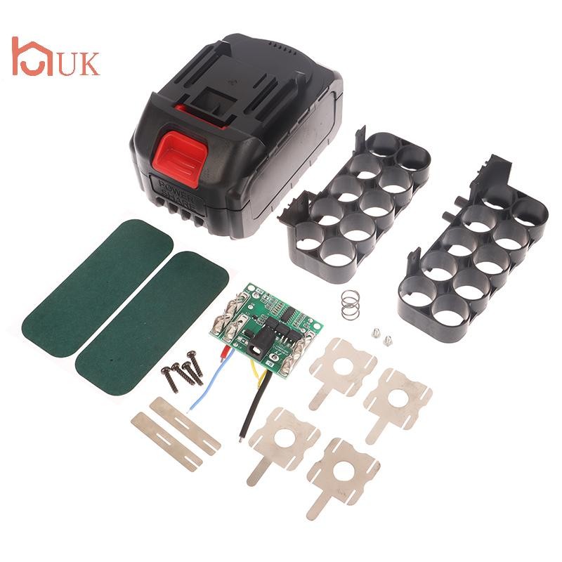 UK Power Tools Case BMS 21V กล่องเก็บแบตเตอรี่สําหรับเครื่องบดมุมไฟฟ้าไร้สายตัดกรณีไม่มีแบตเตอรี่ TH