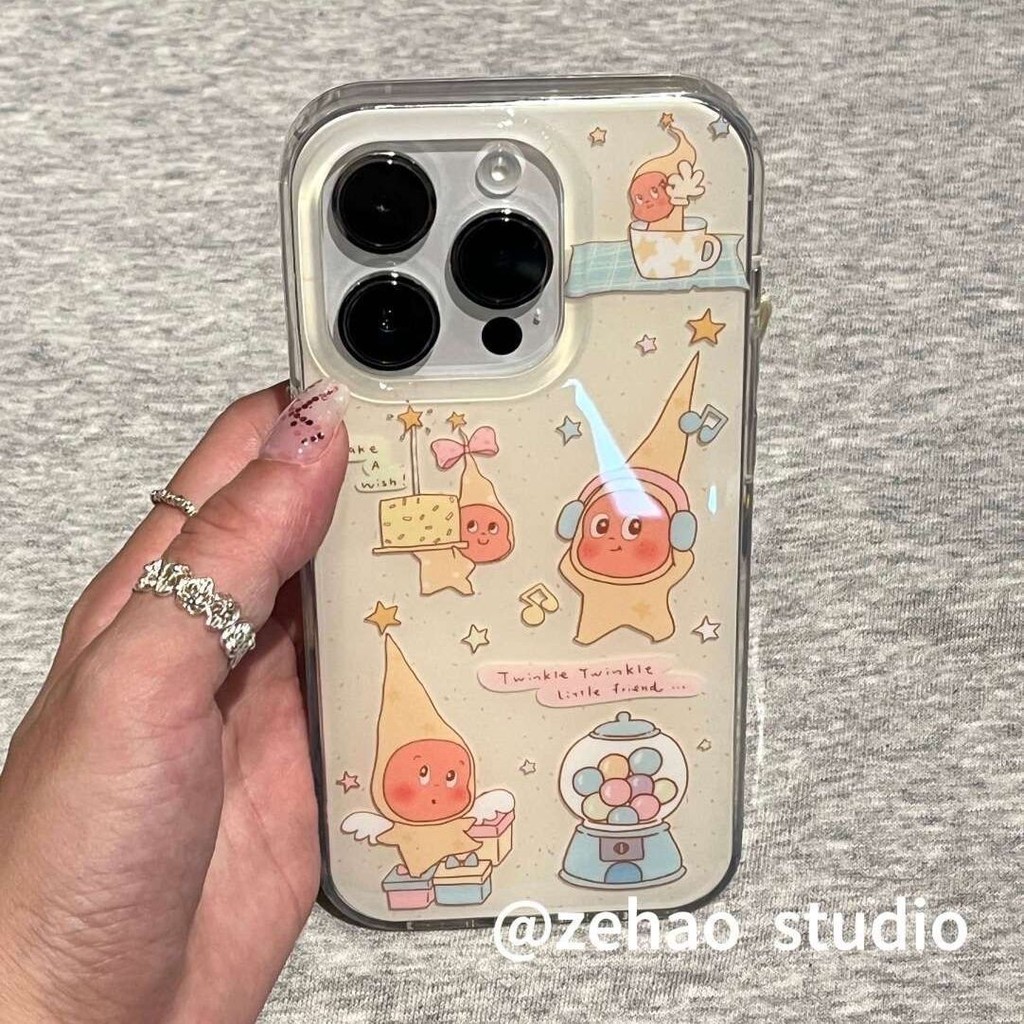 เล่นกับดาว Samsung s24fe เคสโทรศัพท์ s25 สองชั้น s23ultra ผู้ชายผู้หญิง s21+/ s22/a54/a52 สร้อยข้อมื