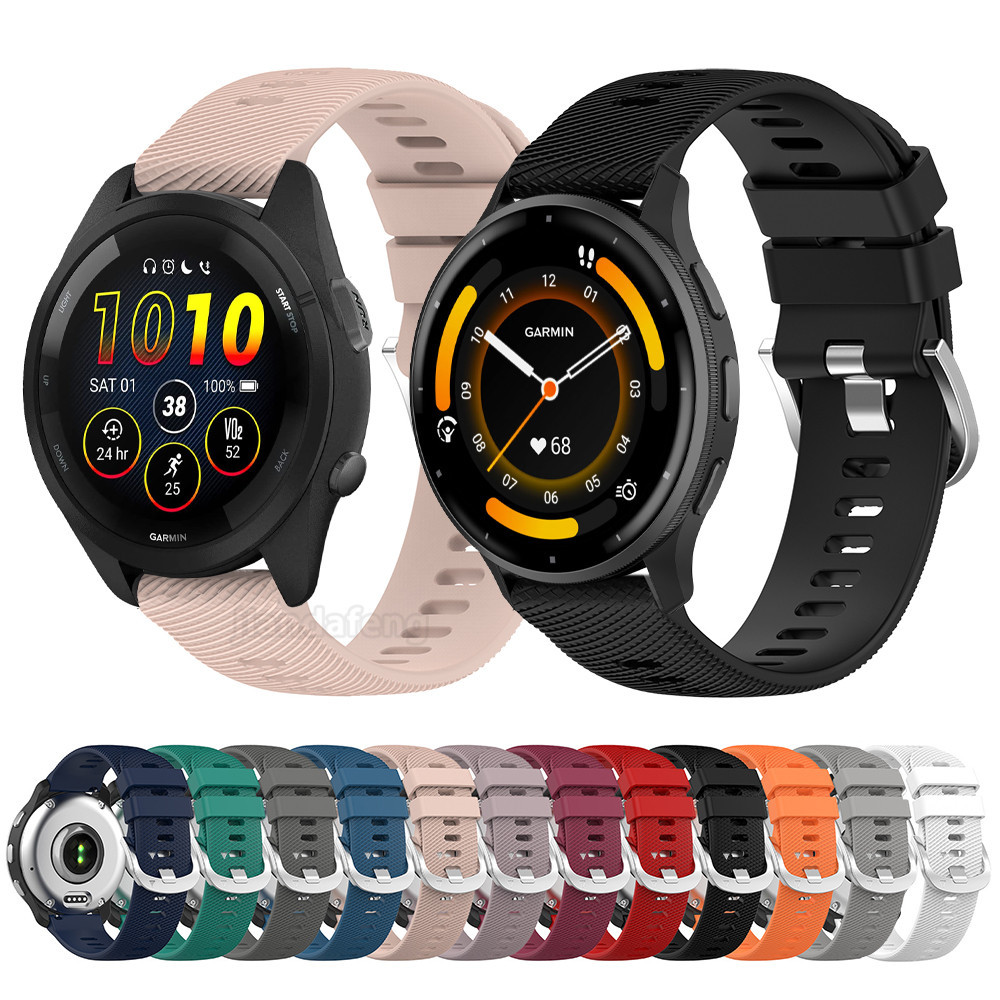 สายรัดระบายอากาศแบบรู D Buckle Sport magnetic Band สายรัดซิลิโคนอ่อนนุ่มสําหรับ Garmin Venu 4 3 Venu2 Plus Vivoactive 6 5 4 3